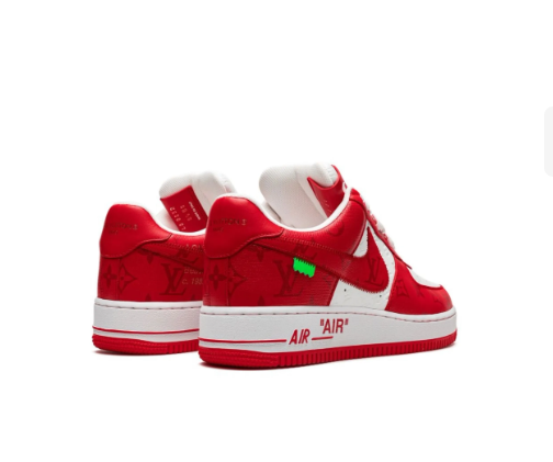 LV x Nike Air Force 1 x Virgil Abloh Red White