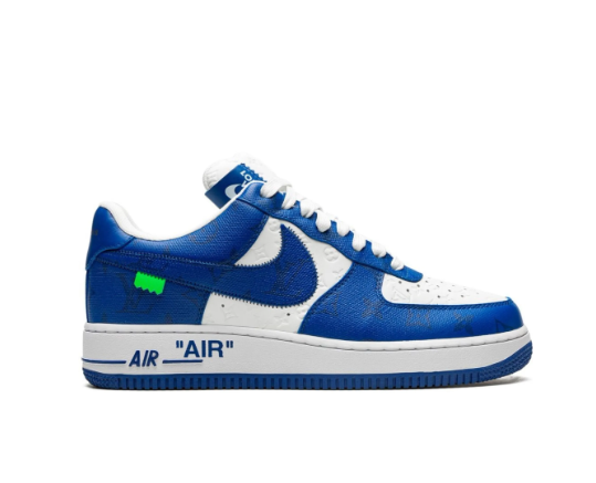 LV x Nike Air Force 1 x Virgil Abloh Blue White