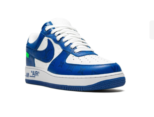 LV x Nike Air Force 1 x Virgil Abloh Blue White