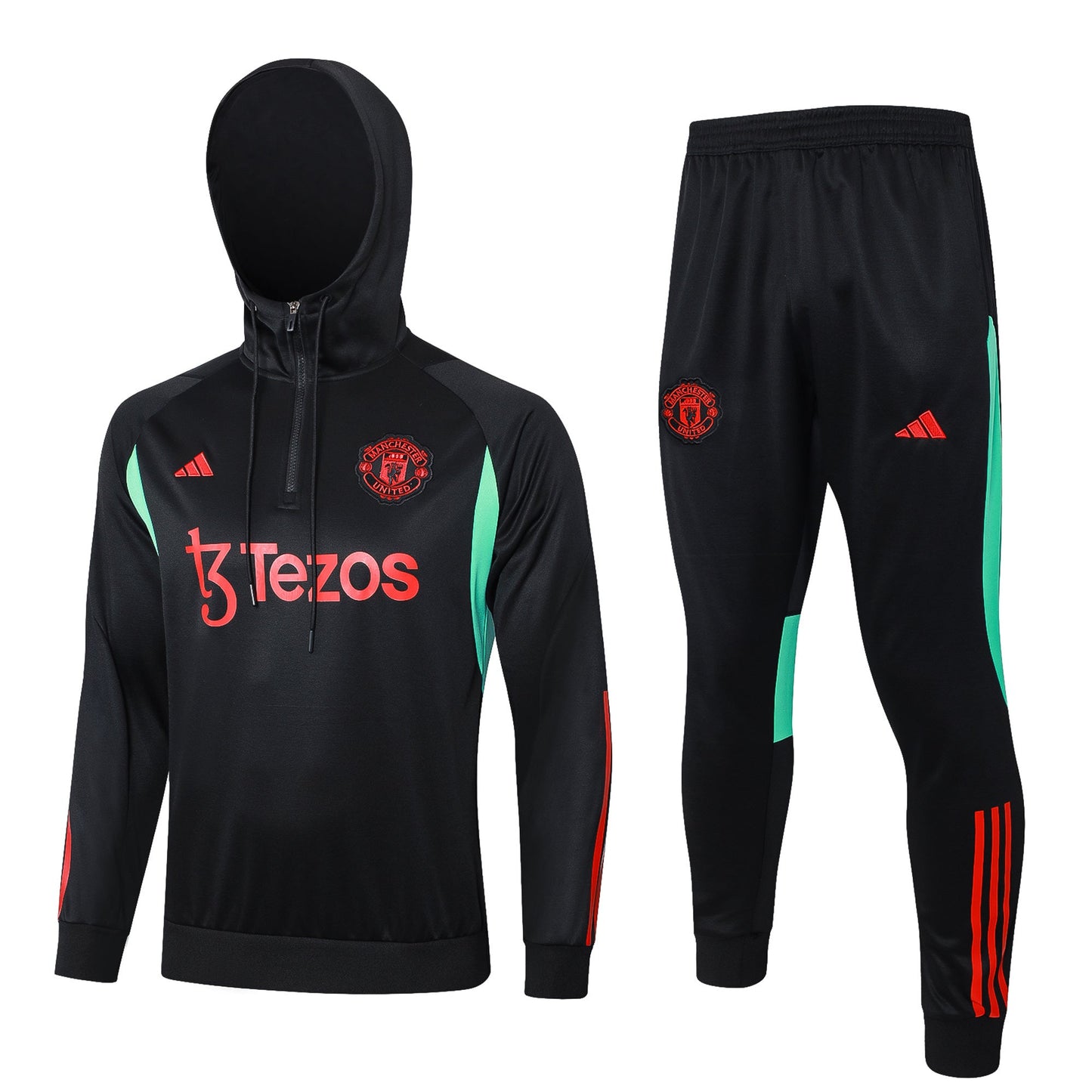 Conjunto Adidas Poleron + Pantalon Manchester United 25-26