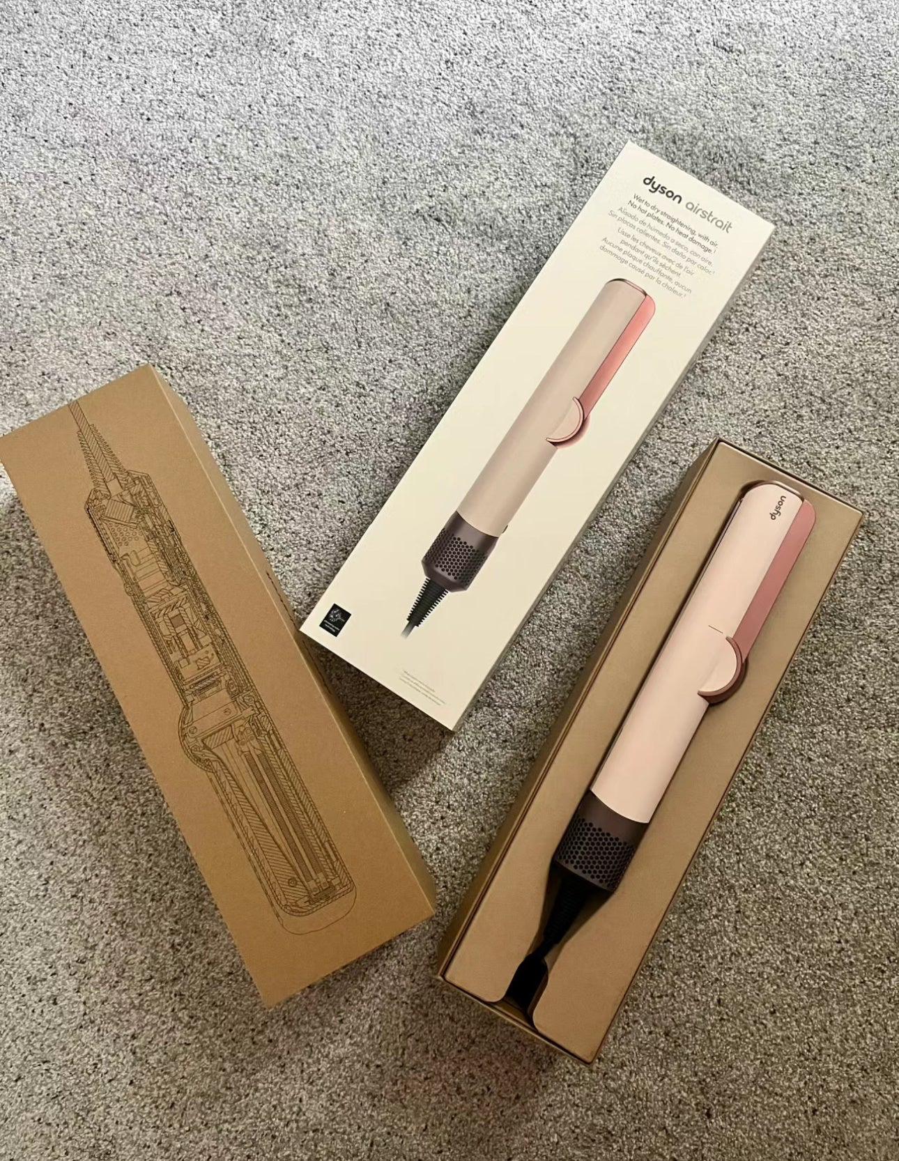 Dyson Airstrait secado + alisado Kansan Pink NEW 220 volteos
