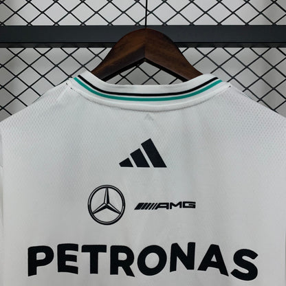 Camiseta Blanca F1 Mercedez Benz 2025