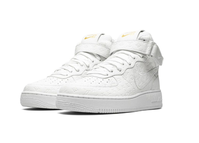 LV x Nike Air Force 1 Mid x Virgil Abloh White