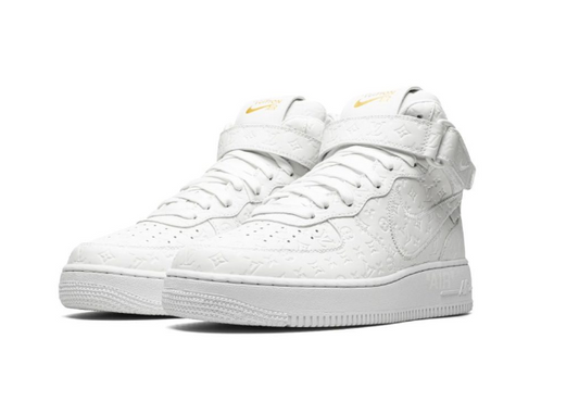 LV x Nike Air Force 1 Mid x Virgil Abloh White