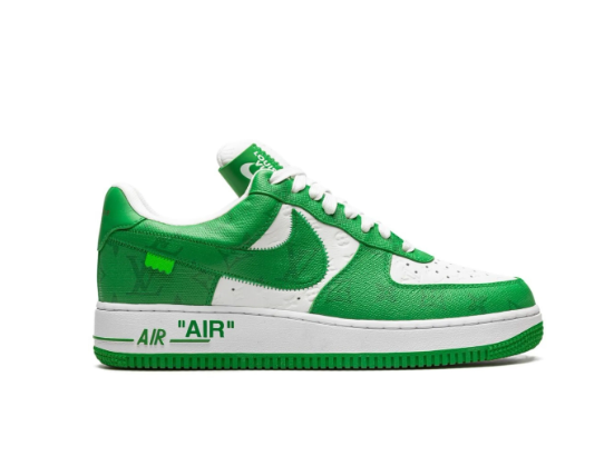 LV x Nike Air Force 1 x Virgil Abloh Green White