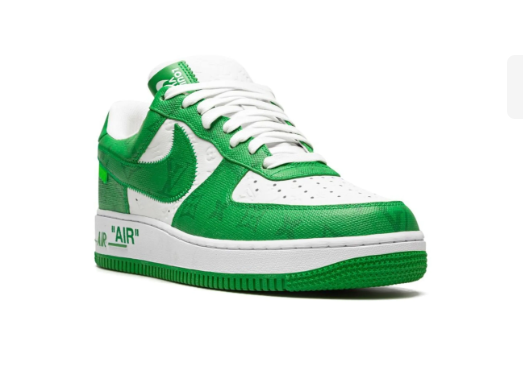 LV x Nike Air Force 1 x Virgil Abloh Green White