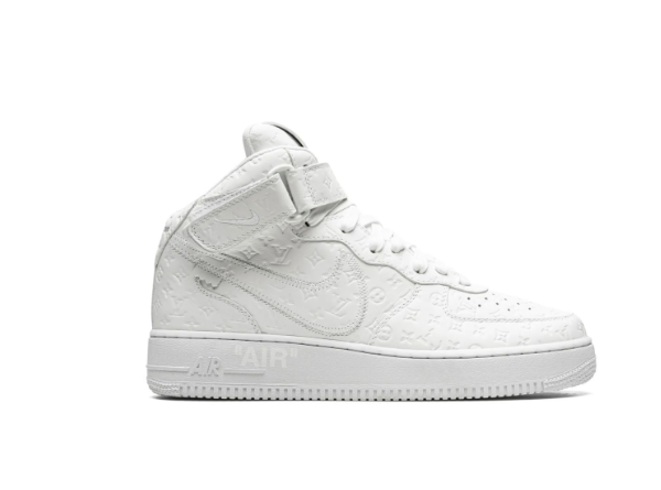 LV x Nike Air Force 1 Mid x Virgil Abloh White