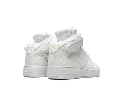 LV x Nike Air Force 1 Mid x Virgil Abloh White