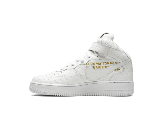 LV x Nike Air Force 1 Mid x Virgil Abloh White