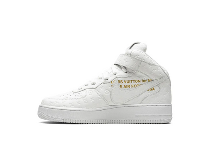 LV x Nike Air Force 1 Mid x Virgil Abloh White
