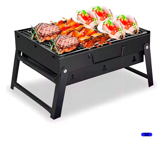 Parrilla Móvil Fanova Chico Chapa Acero Inoxidable Plegable Portátil