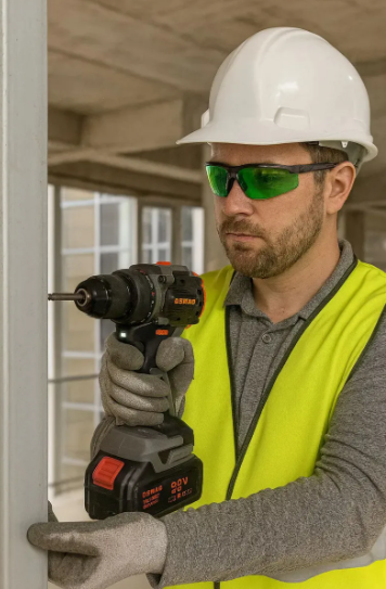 Kit Llave De Llave De Impacto + Taladro Atornillador - Percutor 98v Osmao Negro