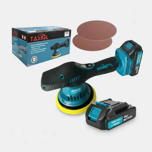 Pulidor Inalámbrico TASBEL 8 Velocidades + 2 Baterías de 12V + Accesorios