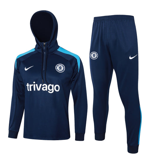 Conjunto Nike Azul Oscuro Poleron + Pantalon Chelsea 25-26