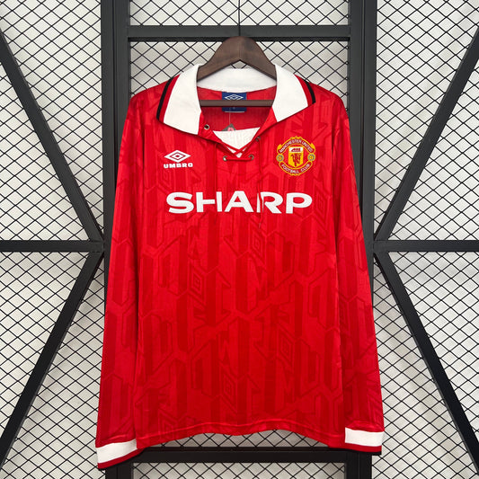 Camiseta Manga Larga Local Manchester United 92-94
