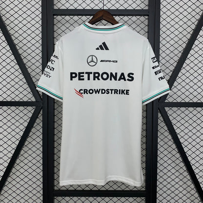 Camiseta Blanca F1 Mercedez Benz 2025